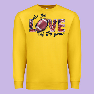 Football Love Of The Game Premium Sweatshirt Designed By Jahusdesignshop