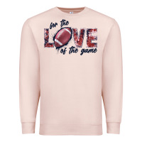Pale Pink football love of the game Premium Sweatshirt - JahusDesignShop