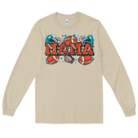 Mushroom mama American football Long Sleeve Tee - Zillion Design Studio