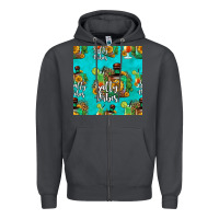 Smoke salty vibes seamless pattern Zipper Hoodie - HRA Design Shop