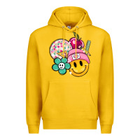 Lemon smiley face and school elementary Premium Hoodie - MaliasSmallBusiness