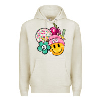 Oatmeal Heather smiley face and school elementary Premium Hoodie - MaliasSmallBusiness