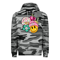 Slate Camo smiley face and school elementary Premium Hoodie - MaliasSmallBusiness
