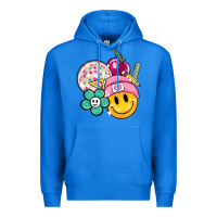 True Royal smiley face and school elementary Premium Hoodie - MaliasSmallBusiness