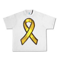 Lunar Rock Gold Cancer ribbon Urban Heavy Tee - RanaPortraitStore