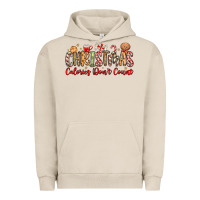 Pigment French Oak christmas calories dont count Urban Hoodie - MaliasSmallBusiness