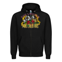 Black just a woman who loves her mechanic Zipper Hoodie - SublimationCraftShop