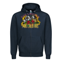 Navy just a woman who loves her mechanic Zipper Hoodie - SublimationCraftShop