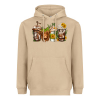 Mushroom longhaired cow coffee Heavyweight Hoodie - Jasminsmagicworld