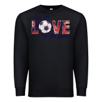 Black soccer love of the game Premium Sweatshirt - JahusDesignShop