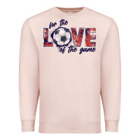 Pale Pink soccer love of the game Premium Sweatshirt - JahusDesignShop