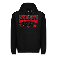 Black cowboy kisses Premium Hoodie - MaliasSmallBusiness