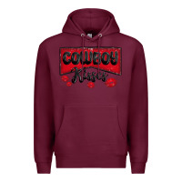 Burgundy cowboy kisses Premium Hoodie - MaliasSmallBusiness