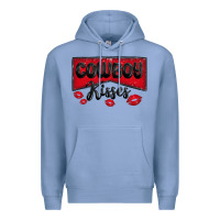 Colony Blue cowboy kisses Premium Hoodie - MaliasSmallBusiness