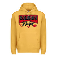 Mustard cowboy kisses Premium Hoodie - MaliasSmallBusiness
