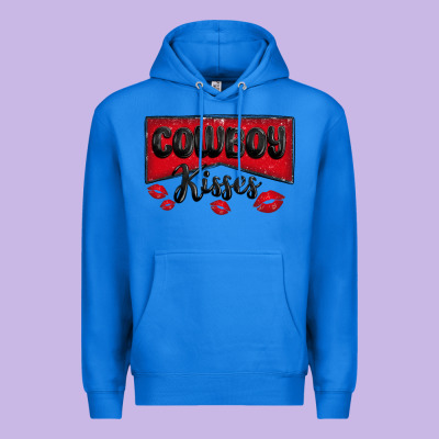 Cowboy Kisses Premium Hoodie Designed By Maliassmallbusiness