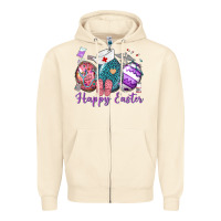 Sandshell happy easter eggs nurse n Zipper Hoodie - Neo Western