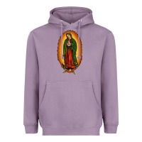 Lavender our lady of Guadalupe Heavyweight Hoodie - JahusDesignShop