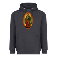 Smoke our lady of Guadalupe Heavyweight Hoodie - JahusDesignShop