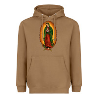 Toasted Coconut our lady of Guadalupe Heavyweight Hoodie - JahusDesignShop