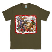 Army Green christmas goats Classic Tee - RanaPortraitStore