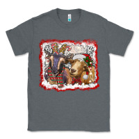 Charcoal Heather christmas goats Classic Tee - RanaPortraitStore