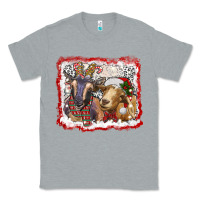 Heather Grey christmas goats Classic Tee - RanaPortraitStore