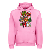 Fuchsia Pink ho ho ho with Urban Hoodie - MaliasSmallBusiness