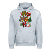Heather Grey ho ho ho with Urban Hoodie - MaliasSmallBusiness