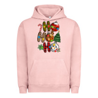 Pigment Salmon ho ho ho with Urban Hoodie - MaliasSmallBusiness