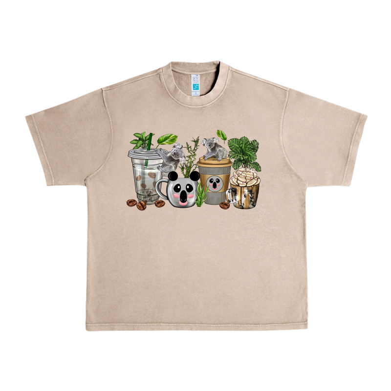 Koala Coffee Cups Urban Heavy Tee by texasbilliewilder | Teevron
