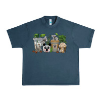 Midnight Navy koala coffee cups Urban Heavy Tee - texasbilliewilder