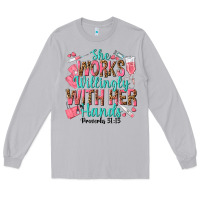 Moon Dust she works willingly with her hands Long Sleeve Tee - texasbilliewilder