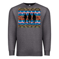Charcoal Heather armed forces day soldier Premium Sweatshirt - Artiststas