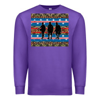 Purple armed forces day soldier Premium Sweatshirt - Artiststas