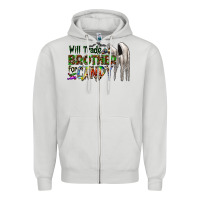 Dove Grey will trade brother for candy Zipper Hoodie - CowhideDigitalArt