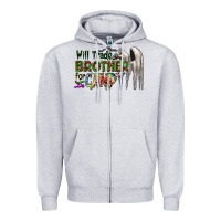 Heather Grey will trade brother for candy Zipper Hoodie - CowhideDigitalArt