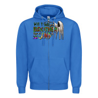 True Royal will trade brother for candy Zipper Hoodie - CowhideDigitalArt