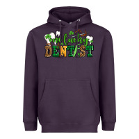 Plum st patricks day one lucky dentist Heavyweight Hoodie - AdoDesignShop