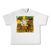 Lunar Rock last night we let the liquor talk western Urban Heavy Tee - texasbilliewilder