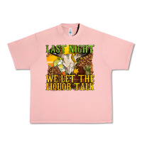 Salmon last night we let the liquor talk western Urban Heavy Tee - texasbilliewilder