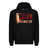 Black little miss 100 days smarter Premium Hoodie - MaliasSmallBusiness