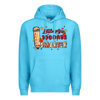 Ocean Blue little miss 100 days smarter Premium Hoodie - MaliasSmallBusiness