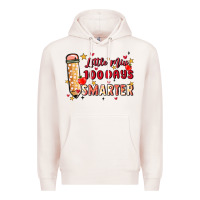Pale Pink little miss 100 days smarter Premium Hoodie - MaliasSmallBusiness
