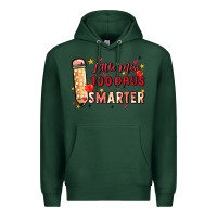 Sports Green little miss 100 days smarter Premium Hoodie - MaliasSmallBusiness