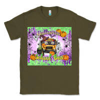 Army Green Halloween School Bus Classic Tee - texasbilliewilder