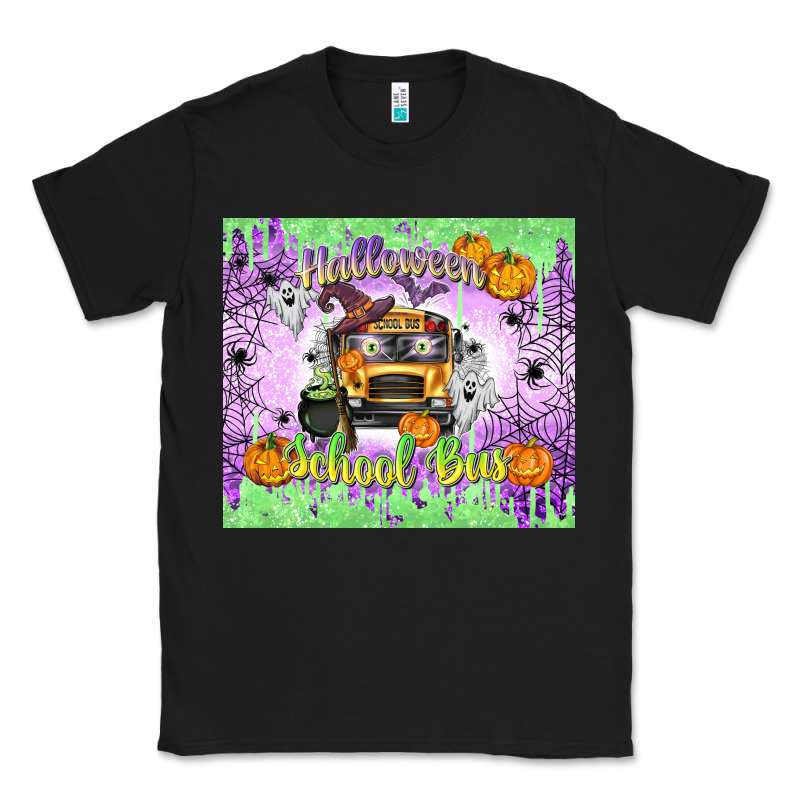 Halloween School Bus Classic Tee by texasbilliewilder | Teevron