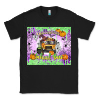 Black Halloween School Bus Classic Tee - texasbilliewilder