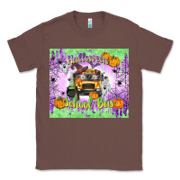 Chestnut Halloween School Bus Classic Tee - texasbilliewilder