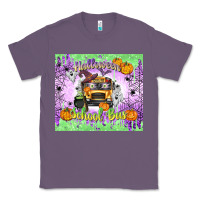 Lavender Halloween School Bus Classic Tee - texasbilliewilder